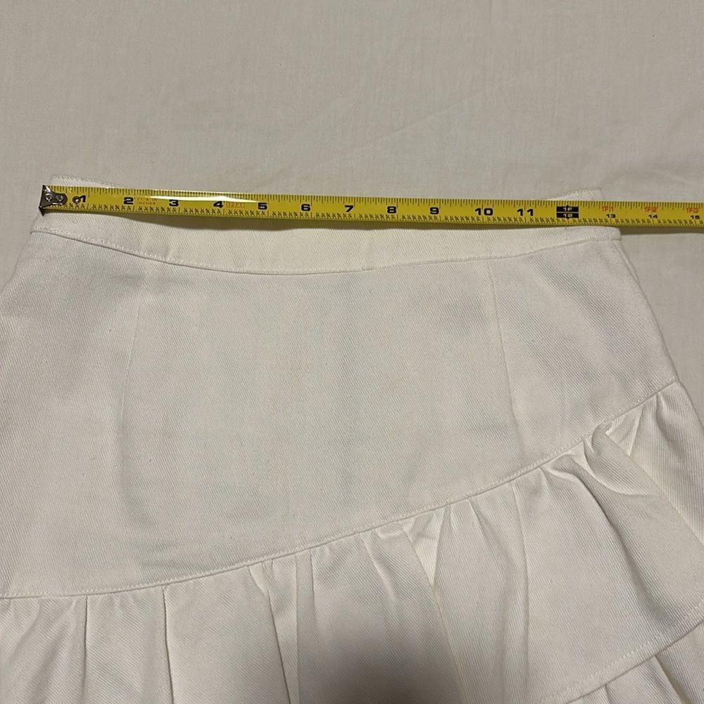 Emory Park White Ruffle Skirt Size S - Picture 8 of 13
